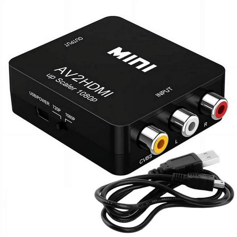 Hanks Minerals RCA to HDMI Converter, 1080P Adapter for TV