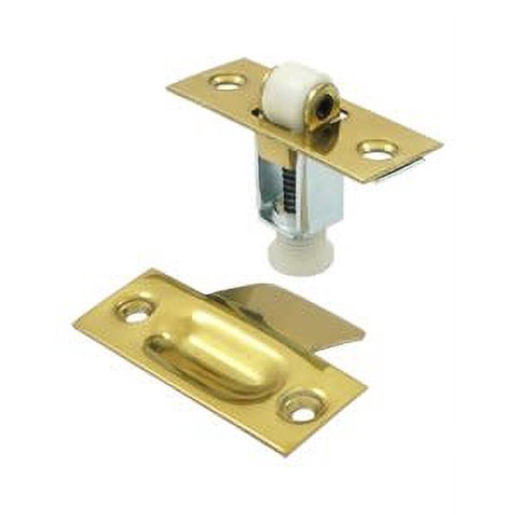 RCA336U3 Roller Catch; Bright Brass Finish