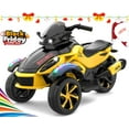 thumbnail image 1 of RCB 12V Kids Ride on ATV w/ One-Touch Start, 3-Wheel Stability, LED Lights, Built-in Music Player - Yellow, 1 of 6