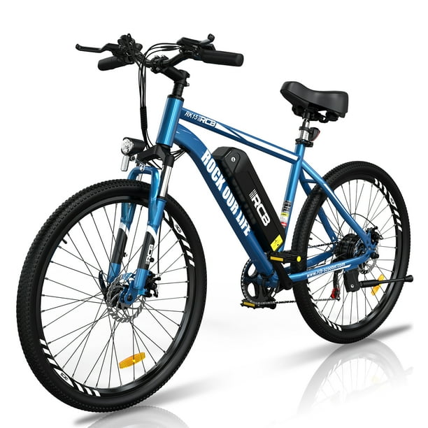 RCB 500W Electric Bike 26 Electric Mountain Bike for Adults E Bike with 36V 12 Ah Removable Lithium Ion Battery Shimano 7 Speed Commuter Bike UL2849 Walmart Business Supplies