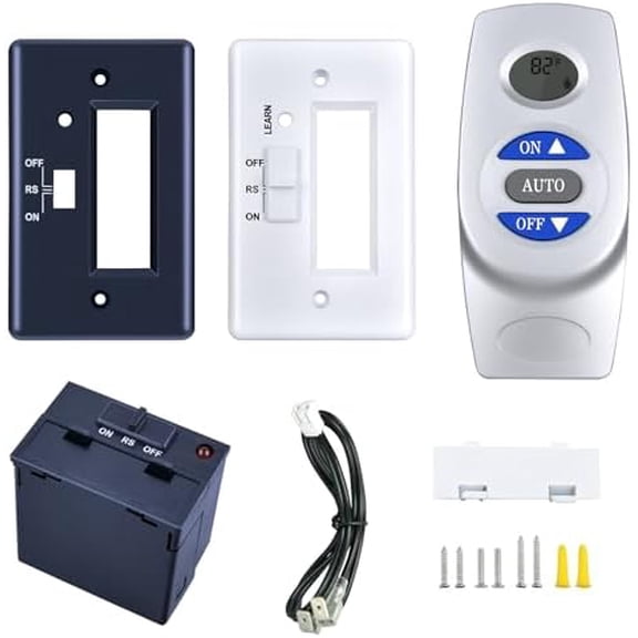 RCB01A Millivolt Fireplace Kit RCST, On/Off Thermostat LCD, Replacement Remote Compatible with Skytech, Ambient, Majestic, Monessen, Vermont Castings Gas Valve Fireplaces and Stoves$$Plumbing & HVAC