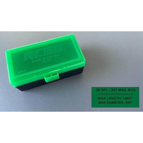 RCBS 38/357 Impact Resistant Storage Boxes for Handloading