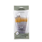 RCC 309 | Crafters Choice  11pc Brown Taklon Round Brush Set