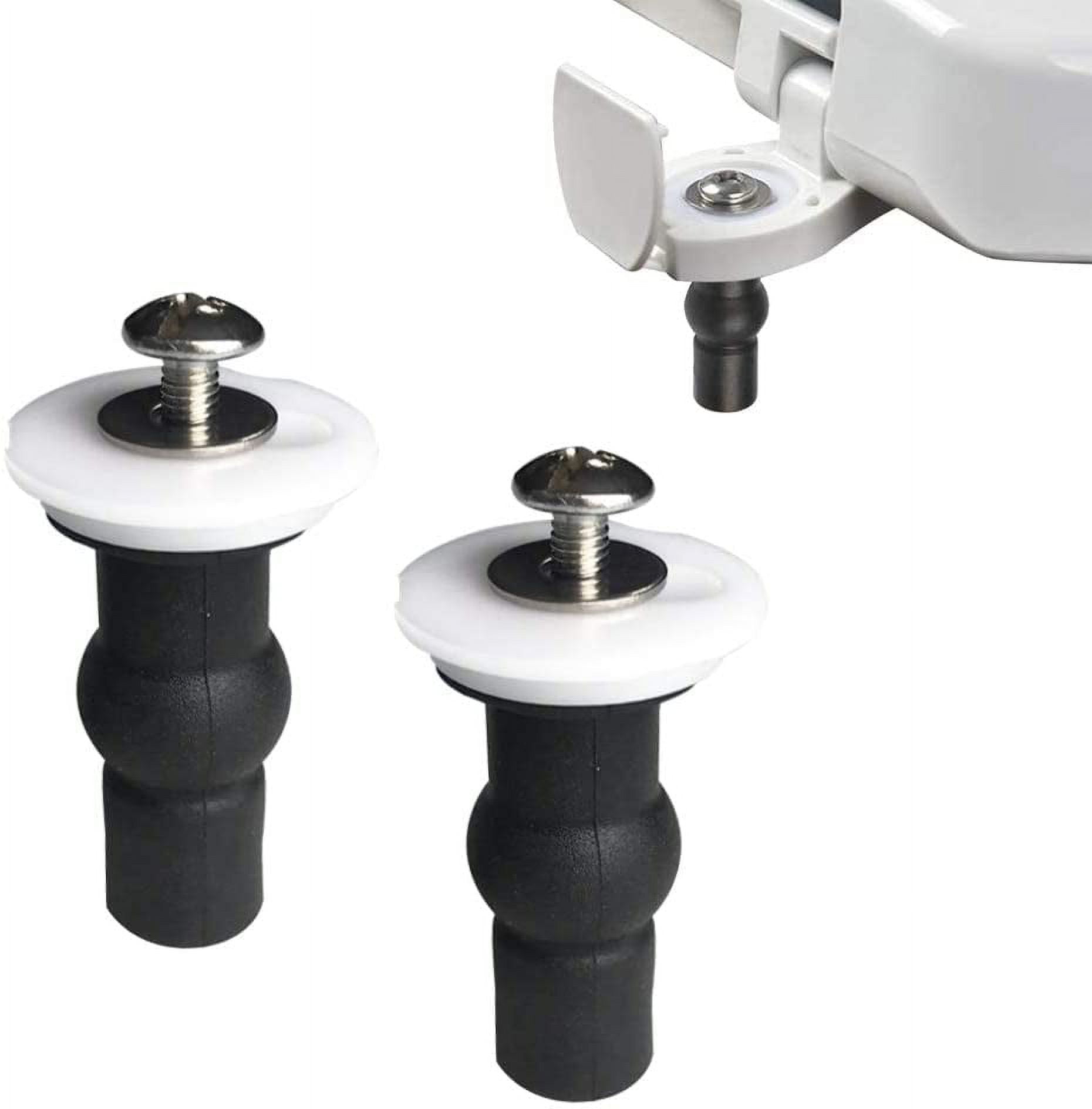 RCCWJ Toilet Seat Screws,2 Pack Toilet Seat Hinges Blind Hole Fixings