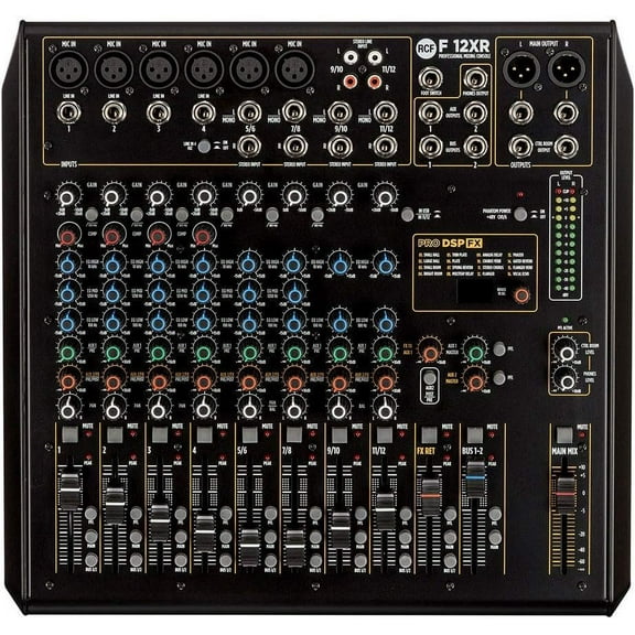 RCF F12-XR 12 Channel Mixer with Multi-FX and Recording