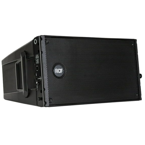 ACTIVE LINE ARRAY MODULE It features: 2 x 8-inch woofers, 1 x 2.5-inch titanium compression driver, digital amplifier BLACK