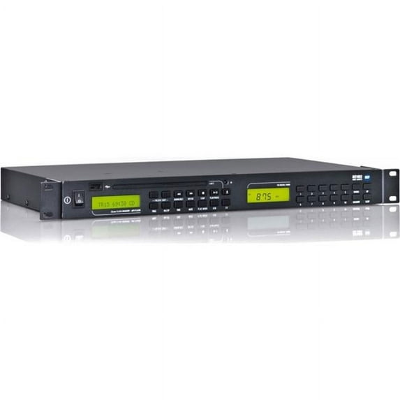 RCF MS1033 Rackmount Dual Simultaneous FM Tuner & CD Player 1U - Black