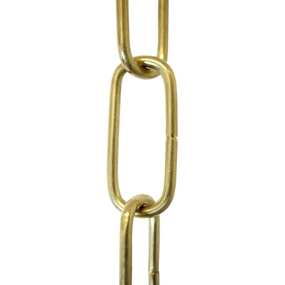 RCH Hardware CH-33B-PB Brass Chandelier Chain, Polished Brass (1 Foot)