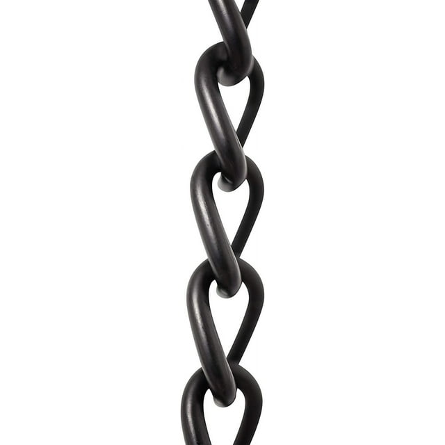 RCH Hardware CH-S -BLK-3 , 12 Gauge Decorative Solid Steel Twist Link ...