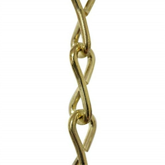 RCH Hardware CH-S50-12-PB-3 Steel Chandelier Chain, Polished Brass (3 Feet)