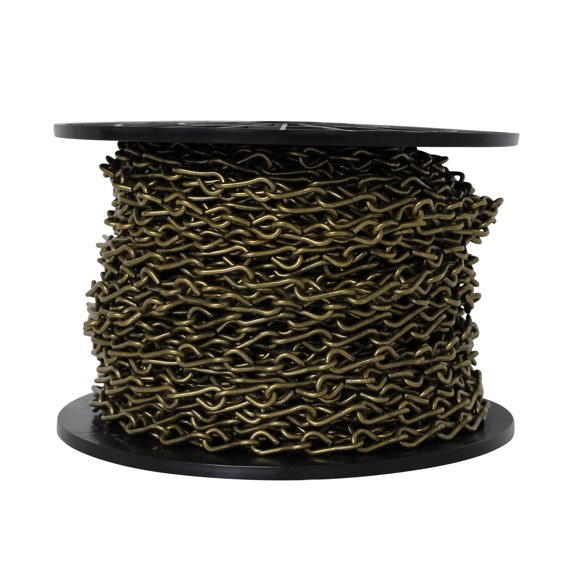 RCH Hardware CH-ST50-U Steel Basket Chain, 2 Sizes, Various Finishes (164 Foot Reel)