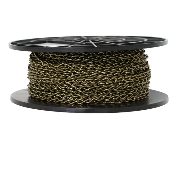 RCH Hardware CH-ST51-U Steel Basket Chain, Various Finishes (164 Foot Reel)