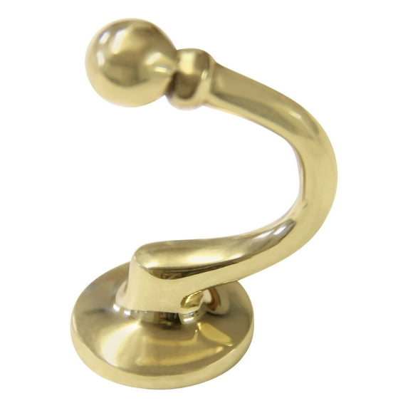 RCH Hardware HK-BR2389-50 Brass Wall Hook, 2 Inch, Polished Brass