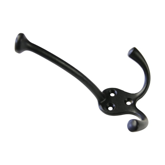 RCH Hardware HK-IR8386-65 Iron Wall Hook, 2.6 Inch, Black