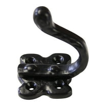 RCH Hardware HK-IR8387-62 Iron Wall Hook, 2.4 Inch, Black