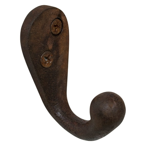 RCH Hardware HK-IR8390-40 Iron Wall Hook, 1.6 Inch, Rust