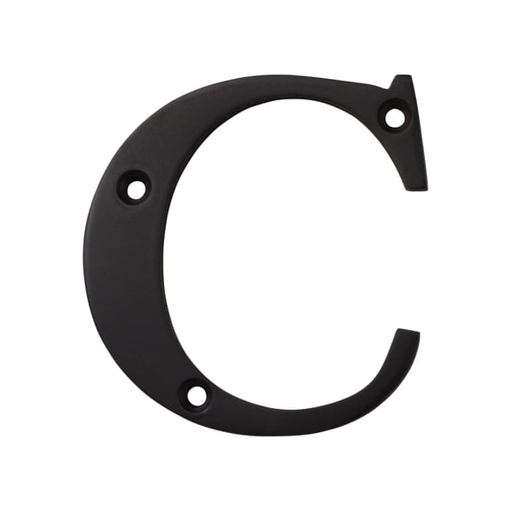 RCH Hardware LT-BR2350-75 Brass House Letter, 3 Inch, Oil Bronzed Black