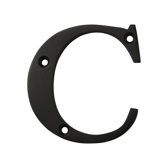 RCH Hardware LT-BR2350-75 Brass House Letter, 3 Inch, Oil Bronzed Black