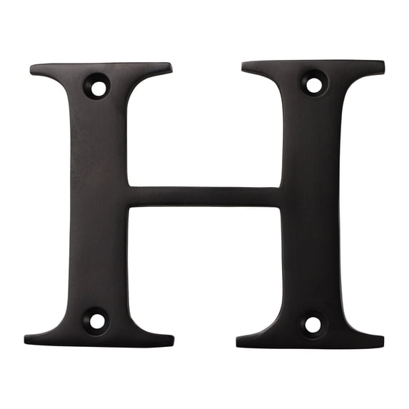 RCH Hardware LT-BR2350-75 Brass House Letter, 3 Inch, Oil Bronzed Black
