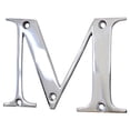 thumbnail image 1 of RCH Hardware LT-BR2350-75 Brass House Letter, 3 Inch, Polished Chrome, 1 of 1