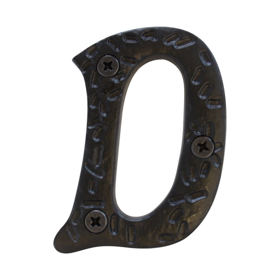 RCH Hardware LT-IR5900-75 Iron House Letter, 3 Inch, Black