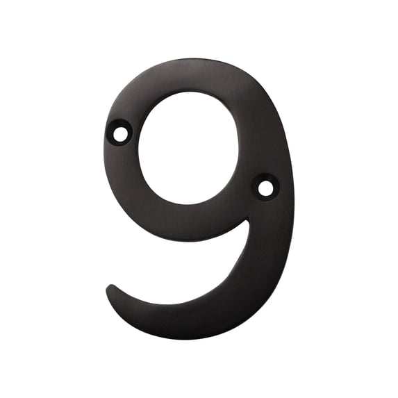 RCH Hardware NO-BR2270-75 Brass House Number, 3 Inch, Oil Bronzed Black