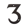 thumbnail image 1 of RCH Hardware NO-BR2270-75 Brass House Number, 3 Inch, Oil Bronzed Black, 1 of 1