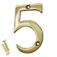 thumbnail image 1 of RCH Hardware NO-BR2270-75 Brass House Number, 3 Inch, Polished Brass, 1 of 1