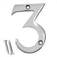 thumbnail image 1 of RCH Hardware NO-BR2270-75 Brass House Number, 3 Inch, Polished Chrome, 1 of 1