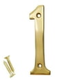 thumbnail image 1 of RCH Hardware NO-BR2271-100 Brass House Number, 4 Inch, Polished Brass, 1 of 1