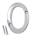 thumbnail image 1 of RCH Hardware NO-BR2271-100 Brass House Number, 4 Inch, Polished Chrome, 1 of 1
