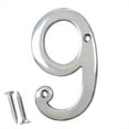 thumbnail image 1 of RCH Hardware NO-BR2271-100 Brass House Number, 4 Inch, Polished Chrome, 1 of 1