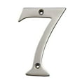thumbnail image 1 of RCH Hardware NO-BR2271-100 Brass House Number, 4 Inch, Satin Chrome, 1 of 1