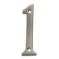 thumbnail image 1 of RCH Hardware NO-BR2271-100 Brass House Number, 4 Inch, Satin Chrome, 1 of 1