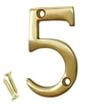 thumbnail image 1 of RCH Hardware NO-BR235-50 Brass House Number, 2 Inch, Polished Brass, 1 of 1