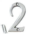 thumbnail image 1 of RCH Hardware NO-BR235-50 Brass House Number, 2 Inch, Polished Chrome, 1 of 1