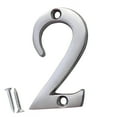thumbnail image 1 of RCH Hardware NO-BR235-50 Brass House Number, 2 Inch, Satin Chrome, 1 of 1