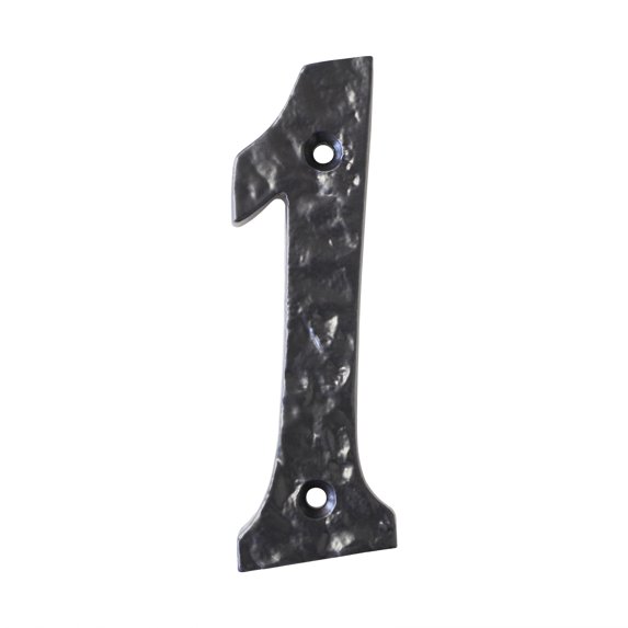 RCH Hardware NO-IR570-100 Iron House Number, 4 Inch, Black
