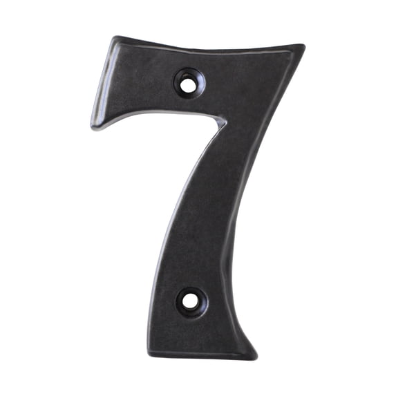 RCH Hardware NO-IR750-70 Iron House Number, 2.8 Inch, Black