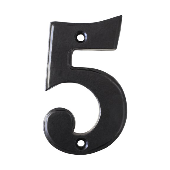 RCH Hardware NO-IR750-70 Iron House Number, 2.8 Inch, Black