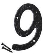 RCH Hardware NO-IR830-100 Iron House Number, 4 Inch, Black