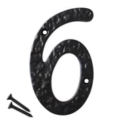 RCH Hardware NO-IR830-100 Iron House Number, 4 Inch, Black