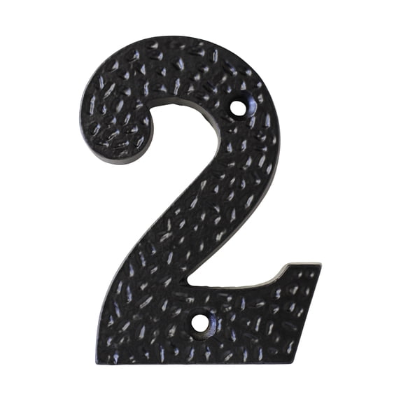 RCH Hardware NO-IR831-75 Iron House Number, 3 Inch, Black