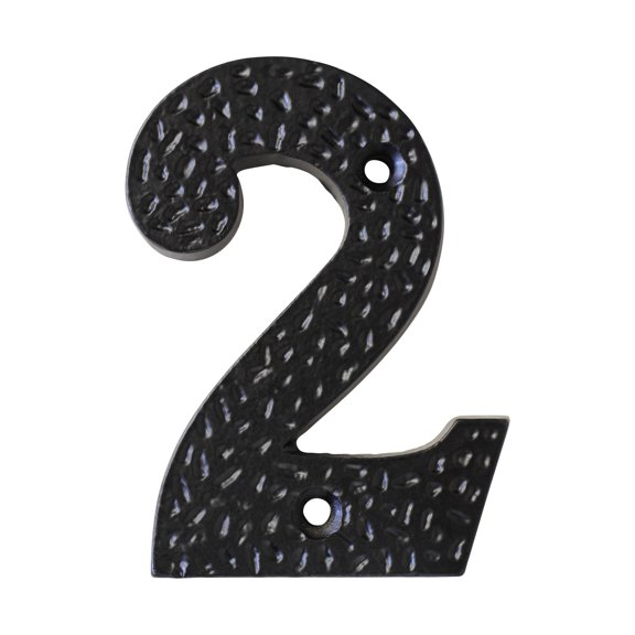 RCH Hardware NO-IR831-75 Iron House Number, 3 Inch, Black