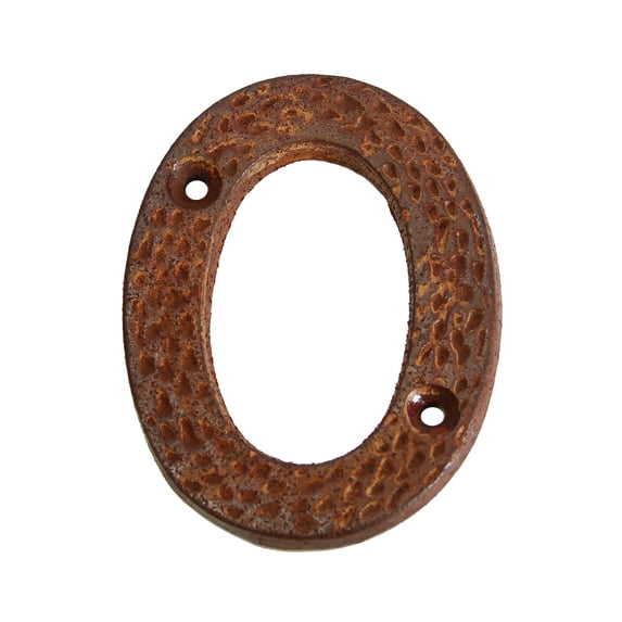 RCH Hardware NO-IR831-75 Iron House Number, 3 Inch, Rust