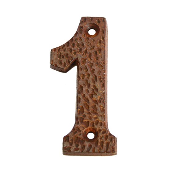 RCH Hardware NO-IR831-75 Iron House Number, 3 Inch, Rust