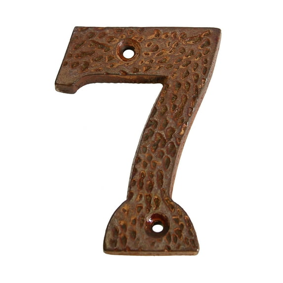 RCH Hardware NO-IR831-75 Iron House Number, 3 Inch, Rust