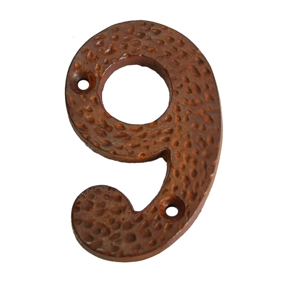 RCH Hardware NO-IR831-75 Iron House Number, 3 Inch, Rust