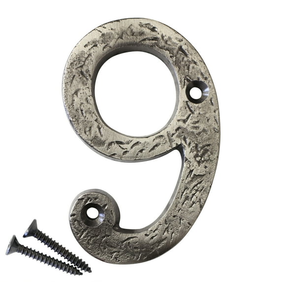 RCH Hardware NO-IR832-75 Iron House Number, 3 Inch, Antique Nickel