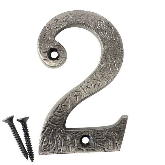 RCH Hardware NO-IR832-75 Iron House Number, 3 Inch, Antique Nickel